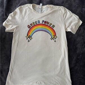 Cream Rainbow Graphic Tee